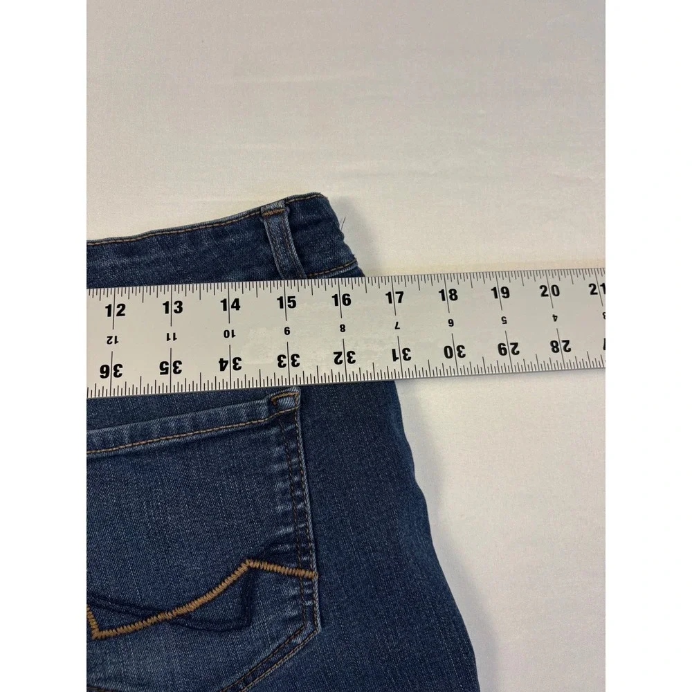 Vintage America Blues Boho Crop Jeans Womens 12/31 Dark Wash Stretch Denim